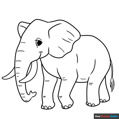 Free printable elephant coloring page Elephant Picture For Kids, Elephant Coloring Sheet, Elephant Free Printable, Printable Elephant Template, Elefante Drawing, Elephant Colouring Pages, Elephant Template Printable Free, Elephant Outline Drawing, Elephant Worksheet