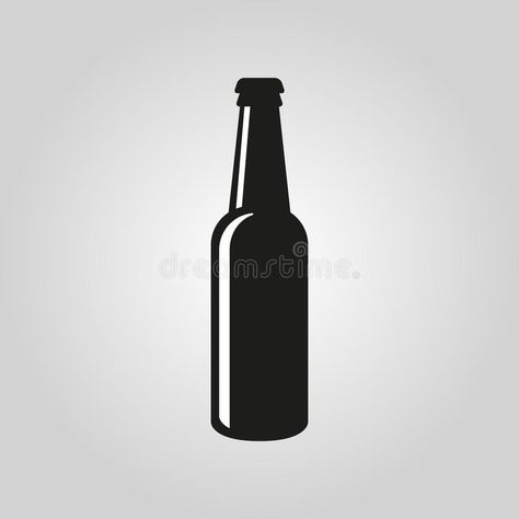 Bottle of beer icon. Beer and pub, bar symbol. UI. Web. Logo. Sign. Flat design. App.Stock royalty free illustration Beer Bottle Illustration, Bar Symbol, Beer Bottle Logo, Beer Icon, Web Logo, Beer Logo, Blue Abstract Art, Retro Logos, Pub Bar