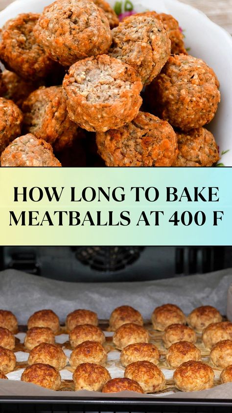 HOW LONG TO BAKE MEATBALLS AT 400 F Oven Baked Meatballs, Perfect Meatballs, Meatball Bake, How To Cook Meatballs, Swedish Style, Marinara Sauce, Spaghetti Sauce, Ground Pork, Oven Baked