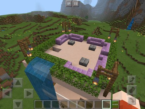 Minecraft Rooftop Garden, Garden Minecraft, House Rooftop, Minecraft Creations, Rooftop Garden, Minecraft Ideas, Golf Courses, Minecraft, Modern House