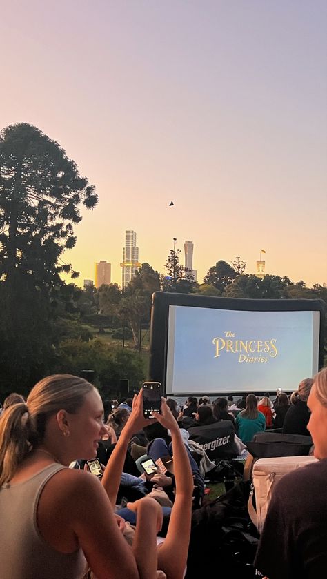 #moonlightcinema #melbourne #princessdiaries #summer #summernight Melbourne Summer Aesthetic, Melbourne Summer, Exciting Life Aesthetic, Melbourne Lifestyle, Melbourne Australia Aesthetic, Australian Summer Aesthetic, Aussie Summer, Melbourne Aesthetic, One Day I Will