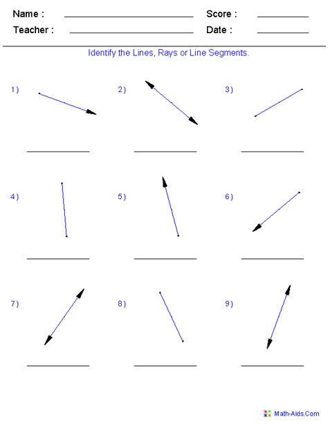 Geometry Worksheets | Coordinate Worksheets with Answer Keys Points Lines And Planes, Ray Line, Absolute Value Inequalities, Line Segment, Literal Equations, Persuasive Writing Prompts, Angles Worksheet, Printable Mazes, Geometry Worksheets