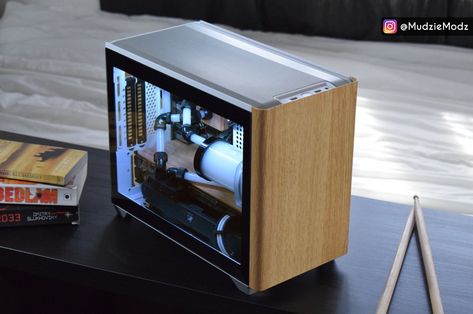 Wooden NR200P » builds.gg Aesthetic Tech, Custom Computer Case, Gaming Ideas, Pc Design, Cpu Socket, Pc Builds, Game Programming, Computer Build, Custom Computer