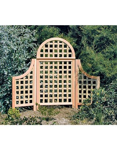 Not necessarily crazy about this design, but like the idea of freestanding landscape screens. This could be a great project and an opportunity to repeat a pattern in the garden. Landscape Trellis, Cedar Trellis, Cactus Garden Landscaping, Trellis Fence, Wood Trellis, Cedar Garden, Lattice Fence, Landscaping Supplies, Contemporary Garden