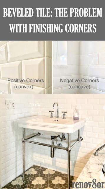 Beveled Subway Tile Bathroom, White Beveled Subway Tile, Subway Tile Bathroom, White Subway Tile Bathroom, Bevelled Tiles, Beveled Subway Tile, Subway Tile Showers, Subway Tiles Bathroom, White Subway Tile