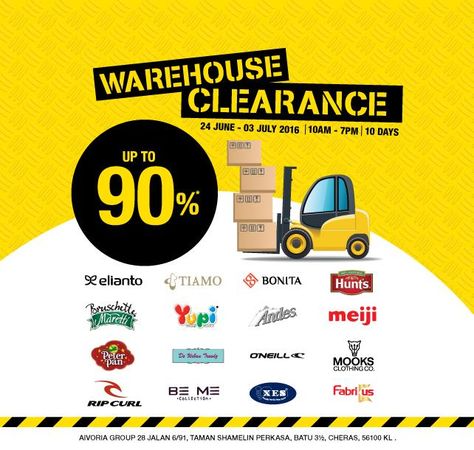 24 Jun-3 Jul 2016: Aivoria Group Warehouse Sale Warehouse Sale Design, Sale Ads, Ad Design, Clothing Co, Sale Design, Promotion, Tech Company Logos, Quick Saves, Design