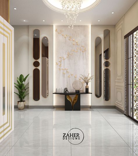 Office Lobby Wall Design, Foyer Wall Design Modern Entrance, Villa Entrance Design Interiors, Enterence Foyer Design, Small Lobby Interior Design Home, Enterance Idea Modern, Entrance Passage Design, Modern Entrance Lobby Design Residential, Entrance Foyer Wall Design