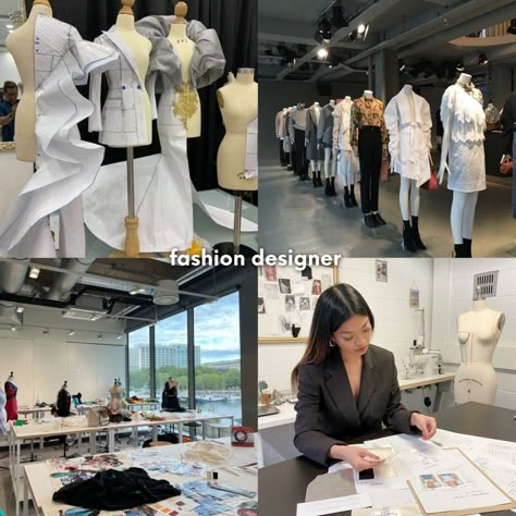 Successful Fashion Designer Aesthetic, Fashion Designer Job Aesthetic, Designer Job Aesthetic, Fashion Designer Career, Fashion Major, Fashion Design Classes, Fashion Institute Of Technology, Fashion Dream Job, Fashion Jobs