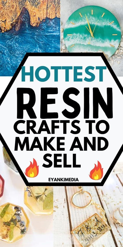 Resin Art Business, Crafts That Sell, Resin And Wood Diy, Amazing Resin, Epoxy Ideas, How To Make Resin, Epoxy Resin Diy, Resin Crafts Tutorial, Diy Resin Projects