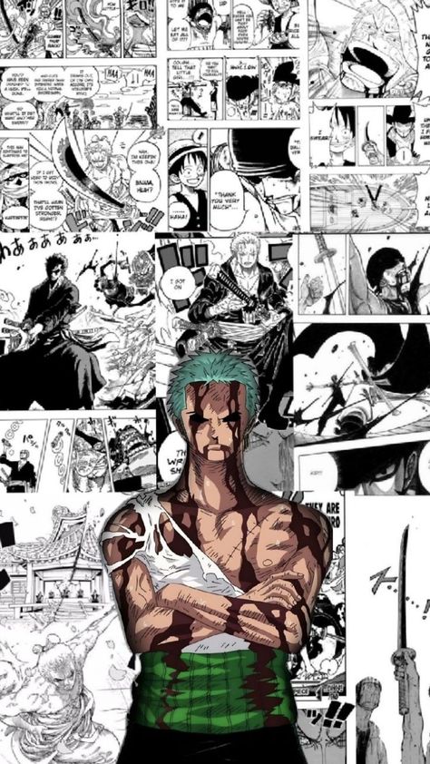 Zoro Nothing Happened Manga, Roronoa Zoro Nothing Happened, Zoro Nothing Happened, Nothing Happened, Zoro One Piece, Cool Anime Pictures, Roronoa Zoro, One Piece Manga, One Piece