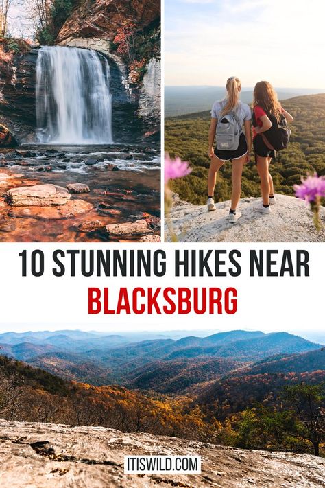 10 Jaw-Dropping Hiking and Running Trails near Blacksburg, VA Blacksburg Virginia, West Va, Running Trails, Blacksburg Va, Virginia Travel, Virginia Tech, Blue Ridge, Summer Travel, Hiking Trails