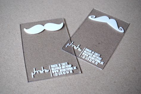 moustache Photobooth Business, Funny Business Cards, Innovative Business Cards, Plastic Business Cards, Examples Of Business Cards, Buisness Cards, Beautiful Business Card, Glass Theme, Hairstylist Business Cards