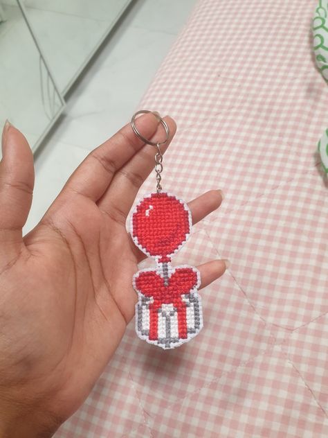 Cross Stitch Keychain Pattern, Cross Stitch Earrings, Cross Stitch Keychain, Stitch Jewelry, Tiny Cross Stitch, Tapestry Crochet Patterns, Cross Patterns, Pixel Art Pattern, Fuse Beads