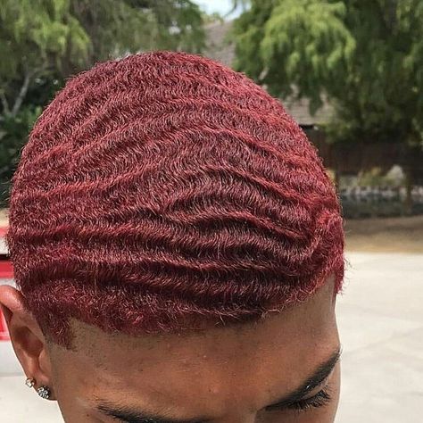 Hair Inspo Men, 360 Waves Hair, Bleached Hair Men, Waves Hairstyle Men, Boys Colored Hair, Waves Haircut, Dyed Hair Men, Mens Hair Colour, Black Men Haircuts