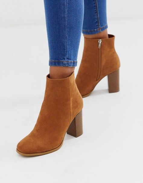 ASOS Design Rye Heeled Ankle Boots Red Cowgirl Boots, Boots For Women Ankle, Cheerleading Shoes, Durango Boots, Cheap Ankle Boots, Twisted X Boots, Boots For Short Women, Tan Boots, Cool Boots