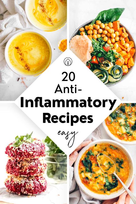 Anti Inflammation Pizza, Anti Inflammation Lunch Recipes, Anti Inflammation Lunch, Vegan Antiinflammatory Recipes, Anti Inflammation Dinner Recipes, Antiflammatory Recipes, Anti Immflamatory Diet, Anti Inflammation Dinner, Anti Immflamatory Recipes