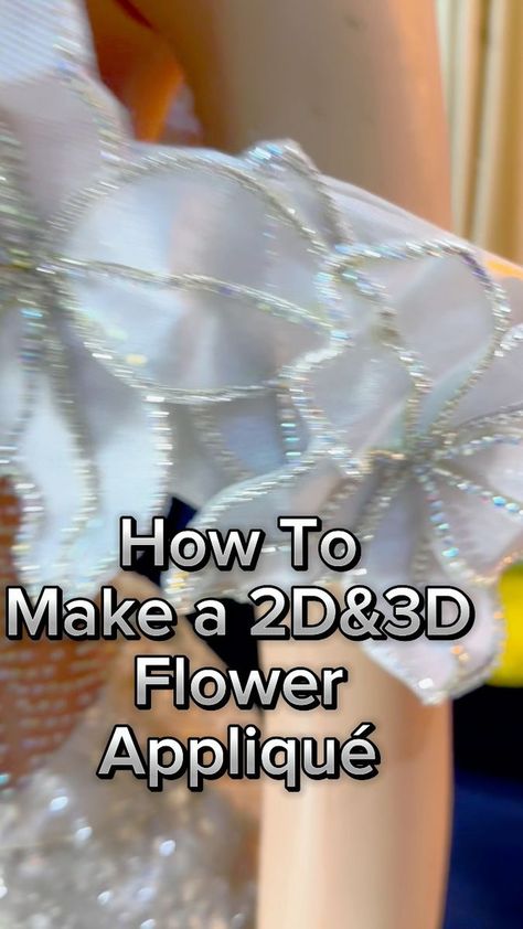 3d Flower Applique, Dress Patterns Diy, Easy Dress Sewing Patterns, Simple Hand Embroidery Patterns, Making Fabric Flowers, Dress Sewing Tutorials, Sewing Easy Diy, Handmade Flowers Fabric, Sewing Tutorials Clothes