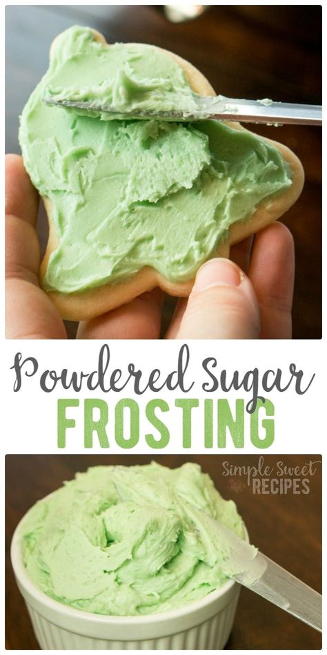 Recipe For Frosting, Sugar Cookie Frosting Recipe, Powdered Sugar Frosting, Cookie Frosting Recipe, Easy Icing, Powdered Sugar Icing, Easy Frosting, Frosting Recipes Easy, Sugar Frosting