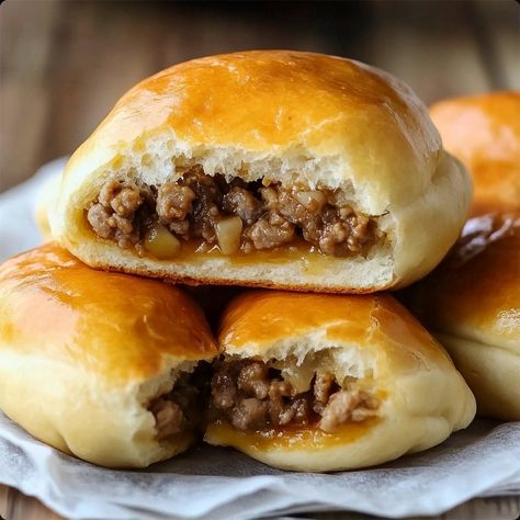 Discover a simple recipe for Easy Nebraska-Style Runzas that brings authentic flavors to your kitchen. Perfect for any meal! Runzas Recipe, Runza Recipe, Cheeseburger Meatloaf Recipes, Lemon Baked Cod, Slow Cooker Corned Beef, Cod Recipe, Easy Ice Cream Recipe, Baked Peach, Cod Recipes