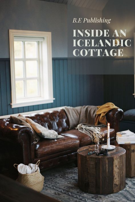 Peek inside this rustic Icelandic cottage. Iceland House, Small Cottage Interiors, Iceland Engagement, Iceland Elopement, Hygge Home, Timber House, Elopement Wedding, Big Wedding, Front Room