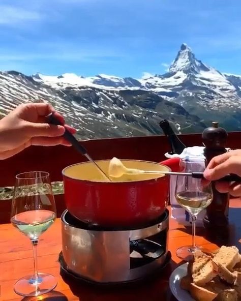 Fondue Switzerland, Switzerland Cheese, Swiss Cheese Fondue, Zermatt Switzerland, Visit Switzerland, Zermatt, Swiss Cheese, Cheese Fondue, Travel Aesthetic