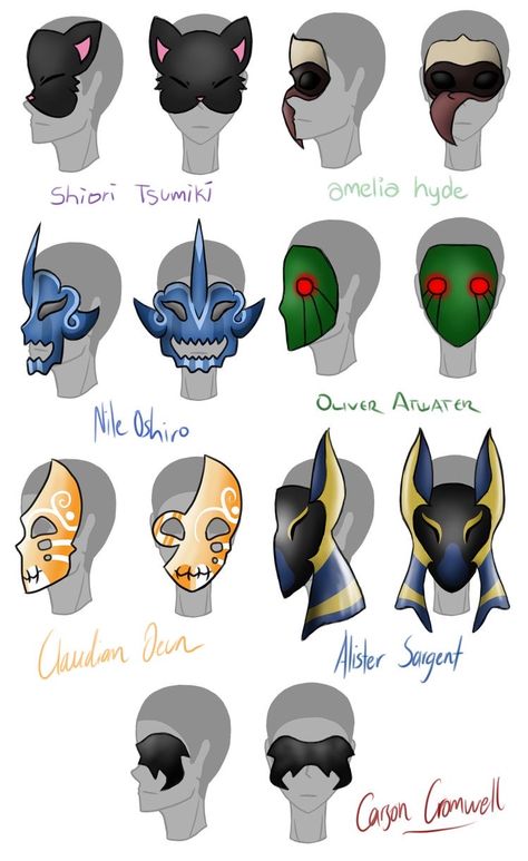 Cool Masks Anime, Anime Mask Design Ideas, Tokyo Ghoul Mask Design, Tokyo Ghoul Masks Ideas, Oc With Mask, Fantasy Mask Design, Masked Oc, Ghoul Ideas, Tokyo Ghoul Oc