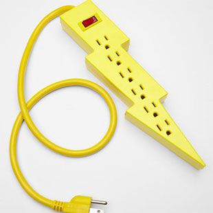 Lightning Bolt Power Strip Random Messages, Estilo Kitsch, Kitsch Decor, Quirky Decor, Funky Decor, San Diego Chargers, Inspire Me Home Decor, Quirky Home Decor, Interior Modern