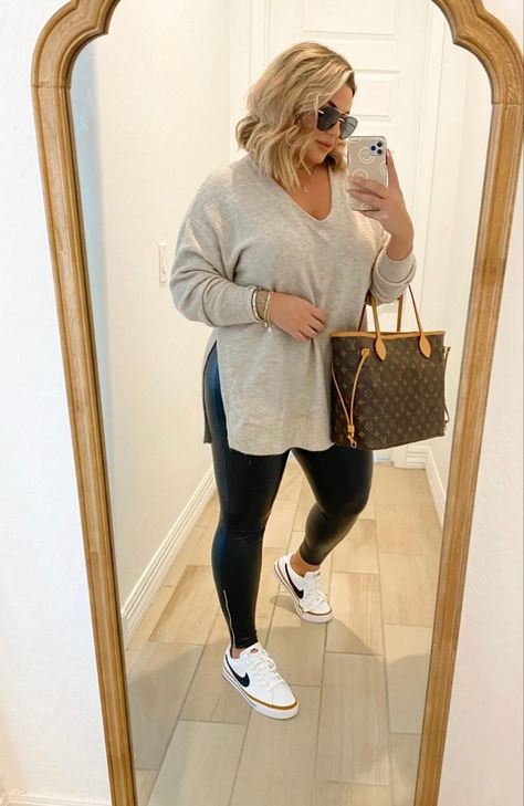 Plus Size Fall Comfy, Plus Size Work Outfits With Tennis Shoes, Casual Winter Outfits Plus Size Simple, Everyday Outfits Plus Size Casual, Modern Business Casual Women Plus Size, Causal Outfits For Women Fall 2022, Fall Mom Outfits 2022 Plus Size, Best Travel Outfits For Plus Size Women, Cute Comfy Outfits For Summer Plus Size