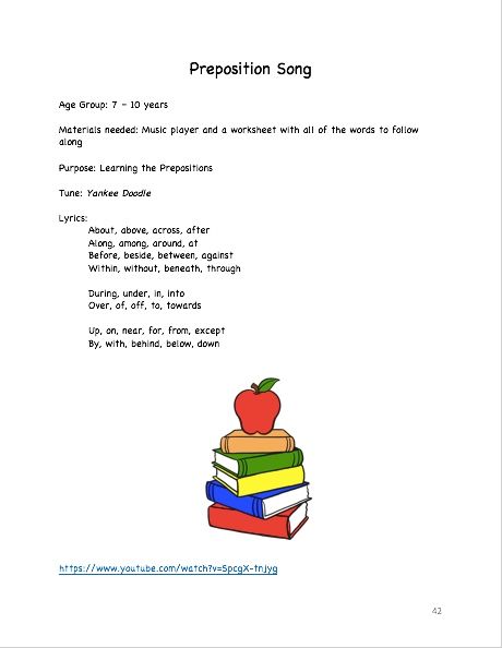 When teaching your students about prepositions, there is a long list to cover! How are they going to remember them all? This quick and catchy song helps students remember a large number of their prepositions with the help of Yankee Doodle! Preposition Song, Yankee Doodle, Parts Of Speech, 5th Grades, 5th Grade, Language Arts, Reading Writing, 2nd Grade, The Help