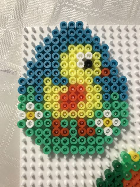 Easter Egg Perler Bead Patterns, Chicken Perler Beads, Easter Perler Bead Patterns, Perler Beads Pattern, Melt Beads Patterns, Melt Beads, Christmas Perler Beads, Pokemon Perler Beads, Easy Perler Beads Ideas