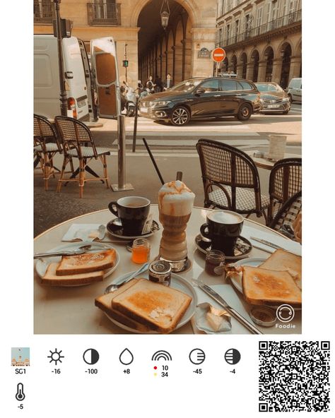 Foodie App Filter, Qr Foodie, Foodie Filter Code, Iphone Photo Editor, Vsco Lightroom Presets, Foodie Filter, Vsco Themes, Best Vsco Filters, Foodie Photography