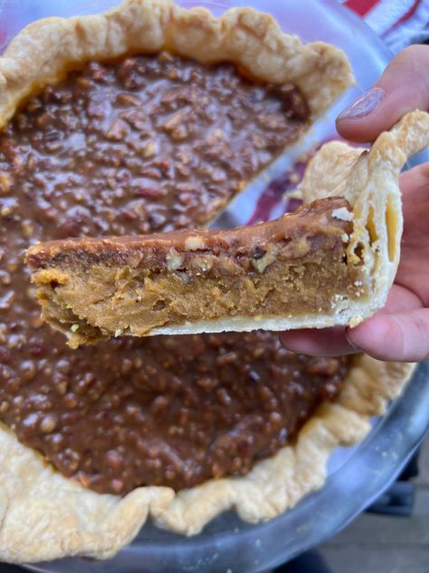 Caramel Pumpkin Pecan Pie, Carmel Pumpkin Pecan Pie, Caramel Pumpkin Pie, Caramel Pie, Rustic Dessert, Pumpkin Pecan Pie, Soft Caramel, Pumpkin Treat, Pumpkin Caramel