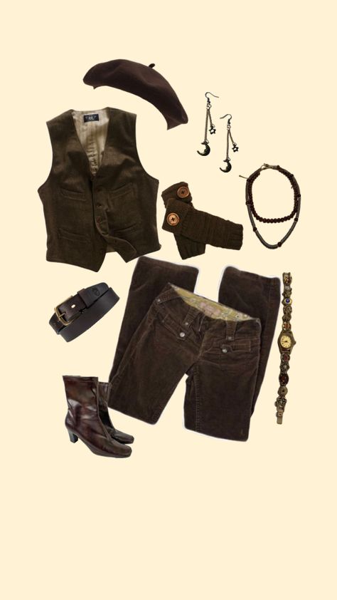 outfit inspo! ~ 🤎🍂 #outfit #60s #oufitinspo #brown #brownaesthetic #inspo #grunge #60saesthetic #autumn #fall #falloutfit #autumnoutfit #fyp #fashion #vintage #inspiration #darkbrown #moon #inspirationboard 60’s Aesthetic, Outfits 60s, Brown Outfit, Dream Outfits, Vintage Inspiration, Clothes Outfit, Brown Aesthetic, Inspo Outfit, Autumn Outfit