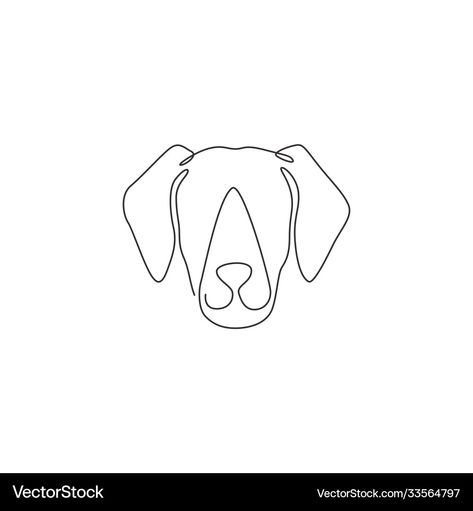 Labrador Line Drawing, Puppy Line Drawing, Continuous Line Dog Tattoo, Puppy Line Art, Dog Continuous Line Drawing, Continuous Line Drawing, Continuous Line, Purebred Dogs, Labrador Retriever Dog