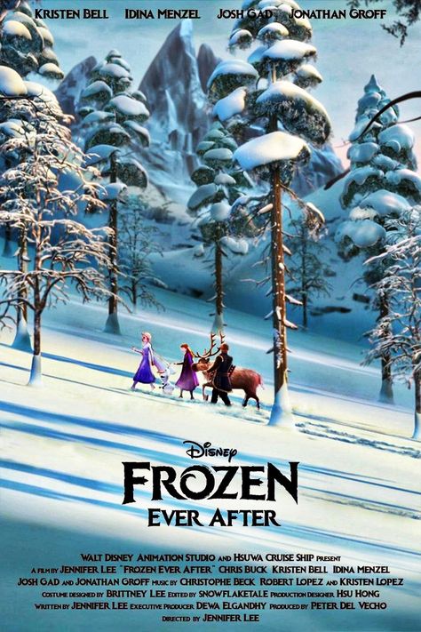 Frozen 2 Movie Poster, Frozen Poster, Brittney Lee, Frozen Fan Art, Frozen And Tangled, Jonathan Groff, Pixar Animation, Jennifer Lee, Idina Menzel