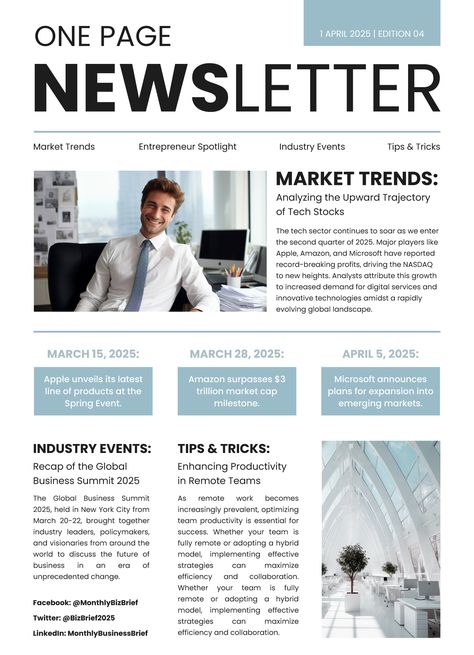 An easy-to-edit newsletter template for Google Docs. Newsletter Design Layout, Newsletter Format, Newsletter Examples, Newsletter Template Free, Company Newsletter, Parent Newsletter, Newsletter Ideas, Newsletter Layout, Editable Newsletter Templates