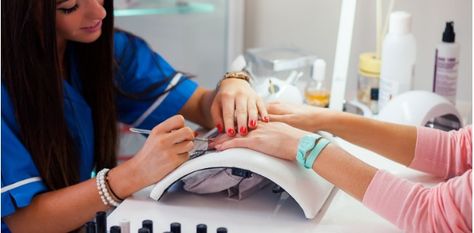 A nail technician is a beauty specialist who is responsible for the grooming and appearance of a client's fingernails and toenails. Chicago Nails, Nail Specialist, Career Test, Nail Place, Wellness Plan, Home Nail Salon, Best Nail Salon, Best Career, Happy Nails