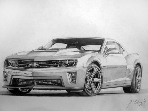 Camaro Art, Draw Objects, Cobra Tattoo, Camaro Car, Bike Sketch, Product Sketch, Ideas Para Dibujos, Cool Car Drawings, Label Art