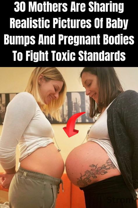 30 Mothers Are Sharing Realistic Pictures Of Baby Bumps And Pregnant Bodies To Fight Toxic Standards Small Baby Bump, Pregnancy Images, Country Deco, Realistic Pictures, Bump Pictures, Pregnancy Bump, Pregnancy Body, Screw It, Baby Bumps