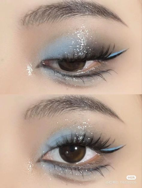 Festival Eye Makeup, Dark Era, Makeup Douyin, Eyeliner Eyelashes, Makeup 101, Magical Makeup, Ethereal Makeup, Eye Makeup Designs, Creative Eye Makeup