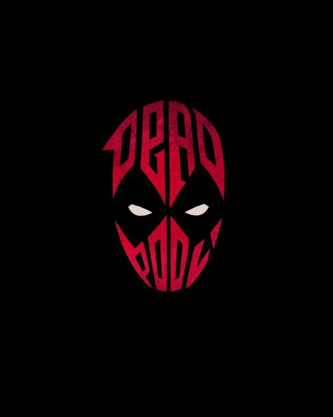 Deadpool 3 Logo, Simple Deadpool Tattoo, Cartoon Marvel Characters Art, Deadpool Widget, Deadpool Black And White, Deadpool Tattoo Design, Deadpool Tattoo Ideas, Deadpool Logo Wallpaper, Deadpool Anime