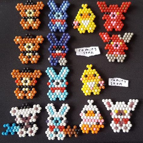 Fnaf Aquabeads, Aqua Bead Patterns, Waterbead Ideas, Aqua Beads Template, Aquabeads Patterns, Aquabeads Designs, Aqua Beads Patterns, Aqua Beads Ideas, Aqua Beads Patterns Easy