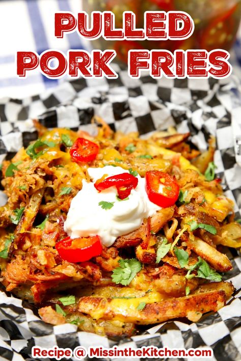 Have leftover pulled pork? Add this Pulled Pork Fries recipe to your menu! This easy recipe is made with simple ingredients and is sure to please the entire family or dinner guests. Pork Rib Meat Recipes Leftover, What To Do With Leftover Pulled Pork, Leftover Bbq Pork Recipes, Pulled Pork Leftover Ideas, Pulled Pork Fries Recipe, Pulled Pork Meals, Pulled Pork Fries, Leftover Pulled Pork Recipes, Pulled Pork Leftover Recipes