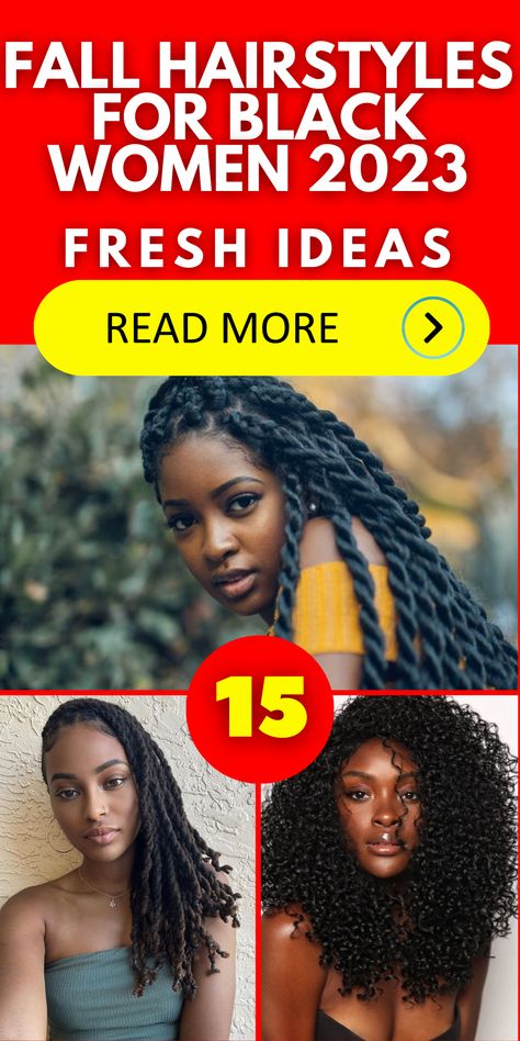 Step into the autumn season with confidence and style with these fall hairstyles for black women in 2023. Whether you prefer a blowout for a sleek and polished look or a braided cornrow style for a touch of cultural flair, these hairstyles will keep you on-trend. Try a curly wig for a dramatic and head-turning effect or opt for a straight wig for a sleek and modern look. From galas to weddings, these hairstyles are perfect for any occasion. Braids For Dark Skin Women, Different Braid Hairstyles, Fall Hairstyles For Black Women, Brown Box Braids, Braids Hairstyles For Black Women, Red Box Braids, Elegant Hairstyle, Different Braids, Make Paper Flowers