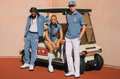 Macklemore Dives Into Bogey Boys x adidas Collaboration | Hypebeast Golf Buggy, Club Attire, Terry Cloth Romper, Tennis Aesthetic, Classy Wear, Jack Nicklaus, Macklemore, Golf Brands, Golf Wear