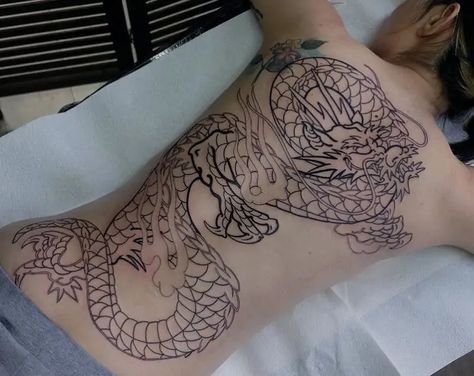 93 Unique Japanese Dragon Tattoos For Inspiration Shen Long Tattoo, Dbz Tattoo, Dragons Tattoo, Z Tattoo, Japanese Dragon Tattoo, Dragon Ball Tattoo, Japanese Dragon Tattoos, Tattoo Project, Line Work Tattoo