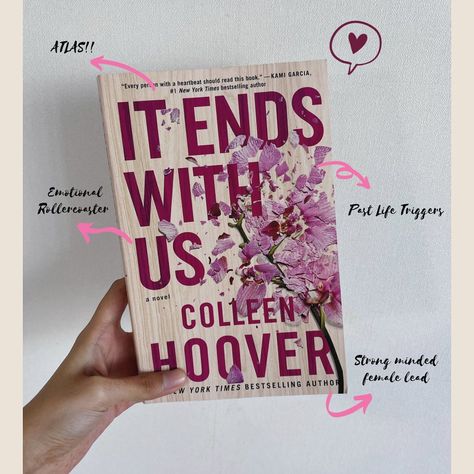 zahraa | style inspo on Instagram: “⭐️BOOK REVIEW⭐️ . . It Ends With Us by Colleen Hoover Ratings : ⭐️⭐️⭐️⭐��️.5/5 . . My POV - I finished this book in literally 2 days! Loved…” It Ends With Us Book, Kami Garcia, Colleen Hoover Books, Emotional Rollercoaster, Book Cafe, Falling In Love Again, It Ends With Us, Colleen Hoover, I Love Reading