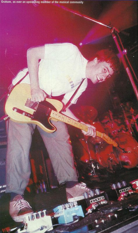 Graham Coxon (Blur) - Scanned by Betheriel Blur Band, Guitar Guy, Graham Coxon, Activities For Girls, Damon Albarn, Gorillaz, White Boys, Arctic Monkeys, Cool Bands