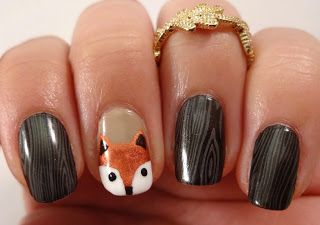 Fox Nails, Animal Nail Art, Fall Nail Art Designs, Animal Nails, Nail Stamping Plates, Thanksgiving Nails, Fall Nail Art, Nail Designs Glitter, Classy Nails