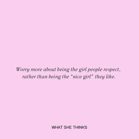 Being respected > being liked People love the “nice girl” she’s a people pleaser, she always says yes, she lacks boundaries.. of course they “like” her. But they definitely don’t respect her. Be the girl/woman people respect. It’s a must. Hold people accountable. Set boundaries. Be clear and direct with your communication. And most importantly, respect yourself. Leave the “nice girl” shenanigans in 2024, okay? Okay :) Talk soon sis! XOXO - Jo 💕 People Pleaser Quotes, Okay Okay, People Pleaser, Set Boundaries, Respect Yourself, People Quotes, Its Okay, Boundaries, No Worries